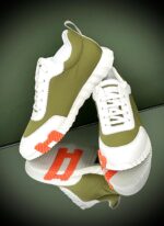 Hermès Bouncing Sneaker in suede and technical mesh with dynamic contrasting rubber sole and signature H motif