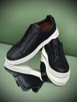 Triple Stitch Alligator Leather & Suede Sneakers - Image 4
