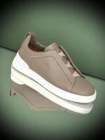 Triple Stitch Alligator Leather & Suede Sneakers - Image 3