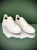 Triple Stitch Alligator Leather & Suede Sneakers - Image 9