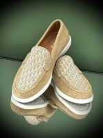 Dior Granville Loafer in ultra-soft suede with iconic Dior Oblique jacquard vamp and engraved rubber sole