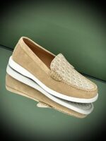 Dior Granville Loafer in ultra-soft suede with iconic Dior Oblique jacquard vamp and engraved rubber sole