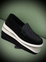 Dior Granville Loafer in ultra-soft suede with iconic Dior Oblique jacquard vamp and engraved rubber sole