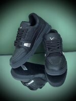 Louis Vuitton LV Trainer Sneaker in white calf leather with colorful detailing and Virgil Abloh design signature