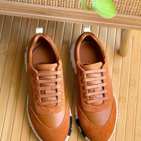 Hermès Bouncing trainer sneakers with technical mesh and suede H detail