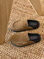 Mens-Tan-Suede-Hermes-Loafers-Luxury-Slip-On-Shoes