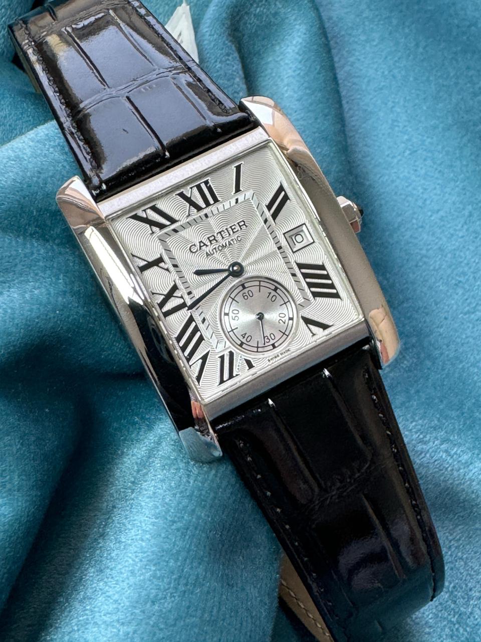Cartier Tank MC Silver Small Seconds Cartier Tank MC automatic watch