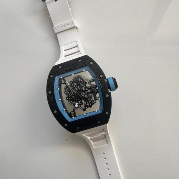 Richard Mille RM 055 Bubba Watson white ATZ ceramic skeletonized watch