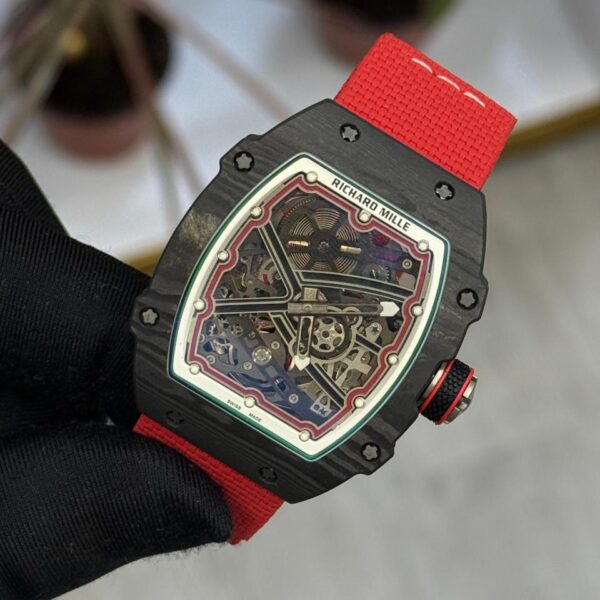 Richard Mille RM extra flat skeletonized watch in titanium