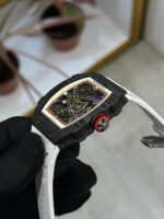 Richard Mille RM extra flat skeletonized watch in titanium