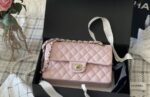 Chanel classic flap bag in premium quilted suede with gold-tone hardware