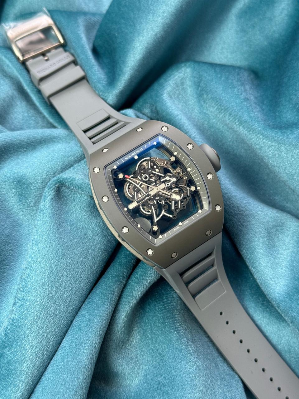 Richard Mille RM 055 Bubba Watson White Richard Mille RM 055 Bubba Watson white ATZ ceramic skeletonized watch