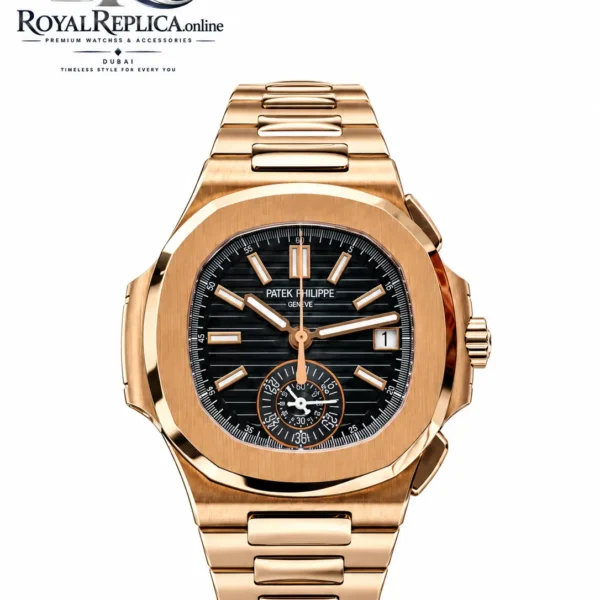 Patek Philippe Nautilus 5990R Rose Gold Black Dial Watch